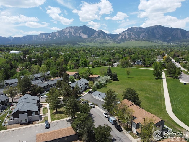 855 W Moorhead Cir Unit C, Boulder, CO 80305 - aerial perspective of suburban area featuring a mountainous background