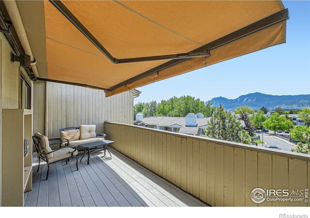 2938 Kalmia Ave Unit 26, Boulder, CO 80301 - balcony featuring a mountain view