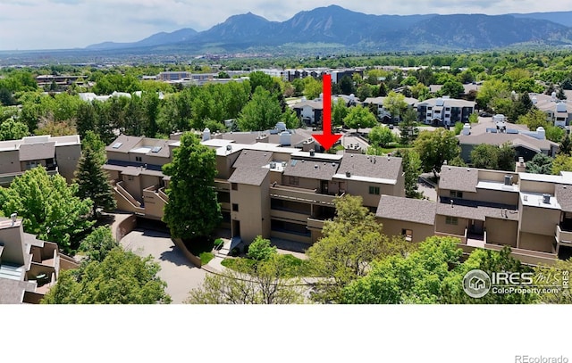 2938 Kalmia Ave Unit 26, Boulder, CO 80301 - aerial perspective of suburban area with mountains