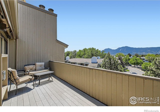 2938 Kalmia Ave Unit 26, Boulder, CO 80301 - wooden terrace with a mountain view