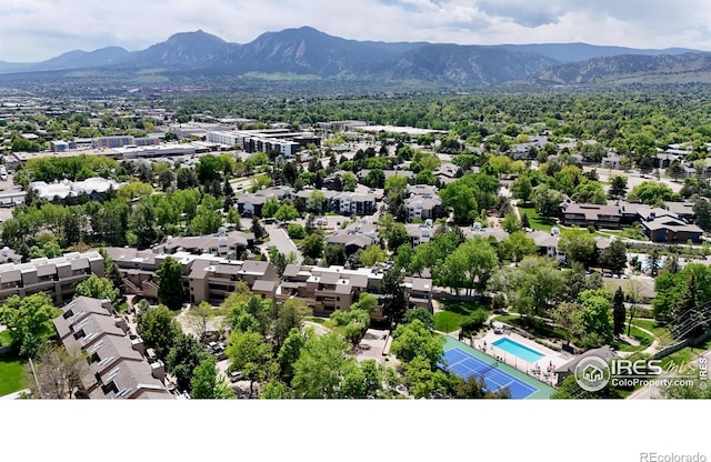 2938 Kalmia Ave Unit 26, Boulder, CO 80301 - bird's eye view of a mountainous background and a pool
