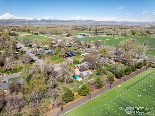 1542 Kilkenny St, Boulder, CO 80303 - aerial view of sparsely populated area with a mountain backdrop