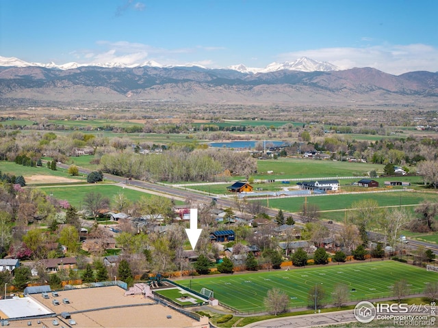 1542 Kilkenny St, Boulder, CO 80303 - overview of rural landscape with a mountain backdrop