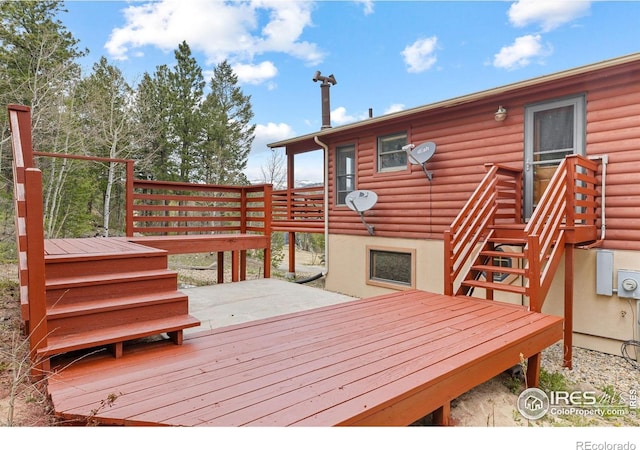 880 Hummer Dr, Nederland, CO 80466 - deck featuring stairs