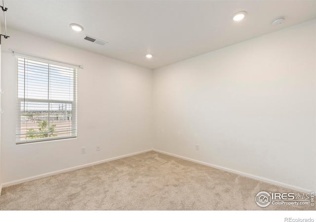 17616 Bluetrail Ave, Parker, CO 80134 - carpeted spare room featuring a smoke detector and recessed lighting