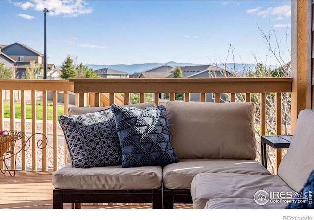 4000 Donnington Cir, Castle Rock, CO 80104 - deck featuring an outdoor hangout area