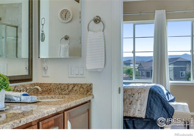4000 Donnington Cir, Castle Rock, CO 80104 - ensuite bathroom with vanity and an enclosed shower