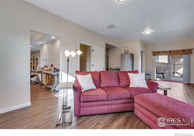 4000 Donnington Cir, Castle Rock, CO 80104 - living room with wood finished floors and baseboards