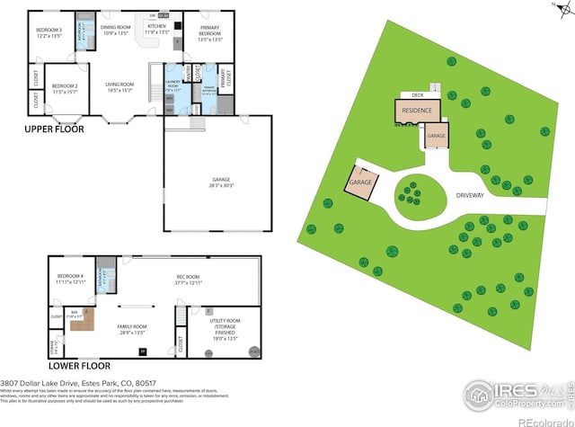 3807 Dollar Lake Dr, Estes Park, CO 80517 - home floor plan