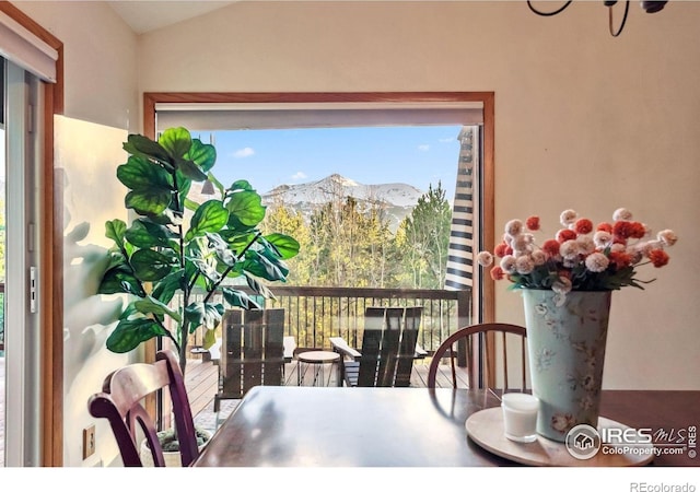216 N Gold Flake, Breckenridge, CO 80424 - dining area with a mountain view