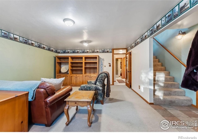 216 N Gold Flake, Breckenridge, CO 80424 - living room with stairs