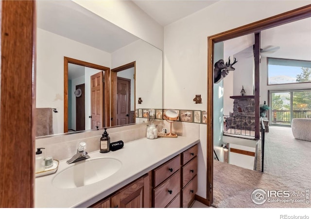 216 N Gold Flake, Breckenridge, CO 80424 - bathroom featuring vanity and ceiling fan