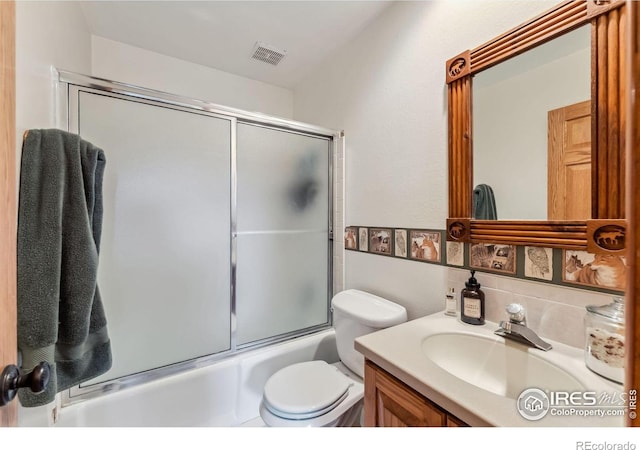 216 N Gold Flake, Breckenridge, CO 80424 - bathroom featuring vanity, toilet, and combined bath / shower with glass door