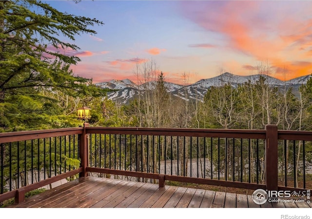216 N Gold Flake, Breckenridge, CO 80424 - deck with a mountain view