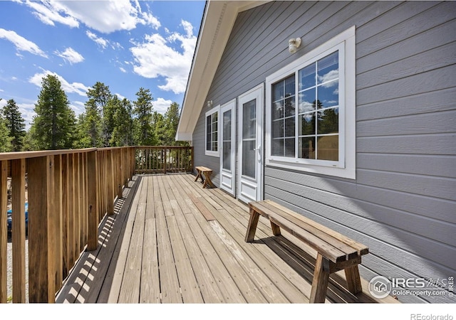 266 Gap Rd, Black Hawk, CO 80422 - view of wooden deck