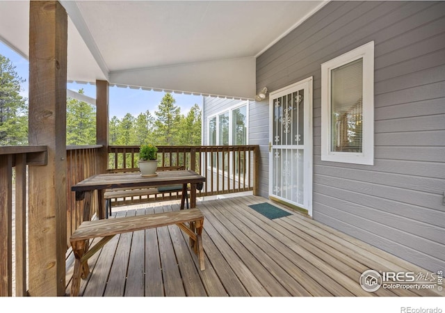 266 Gap Rd, Black Hawk, CO 80422 - view of wooden deck
