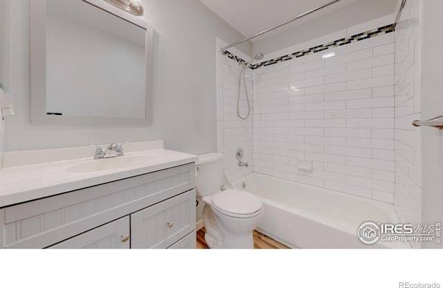 6110 Habitat Dr Unit 2, Boulder, CO 80301 - bathroom with vanity, toilet, and bathtub / shower combination