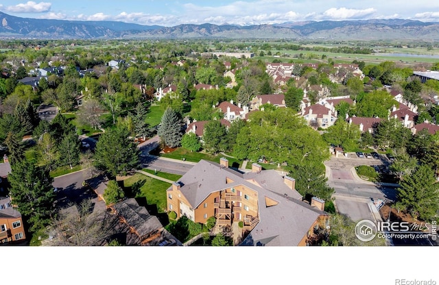 6110 Habitat Dr Unit 2, Boulder, CO 80301 - aerial perspective of suburban area with mountains
