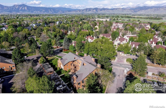 6110 Habitat Dr Unit 2, Boulder, CO 80301 - aerial view of residential area with a mountain backdrop