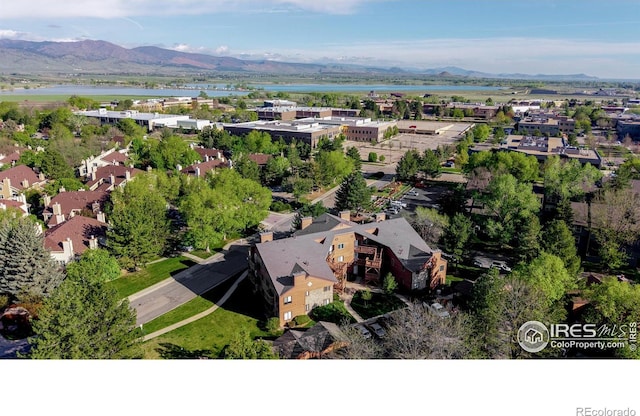 6110 Habitat Dr Unit 2, Boulder, CO 80301 - aerial view of residential area featuring a water and mountain view