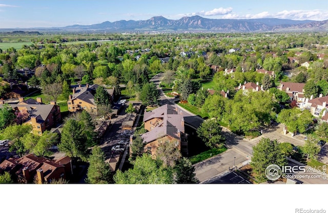 6110 Habitat Dr Unit 2, Boulder, CO 80301 - aerial perspective of suburban area with mountains