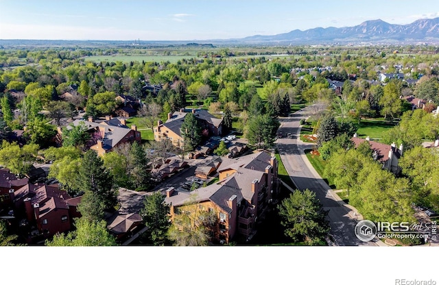 6110 Habitat Dr Unit 2, Boulder, CO 80301 - aerial view of residential area featuring a mountainous background