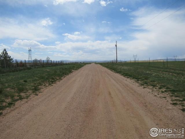 3301 Hackamore Rd, Wellington, CO 80549 - view of dirt / gravel road with a rural view