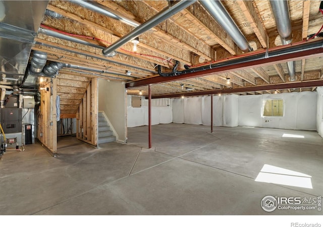 6614 Neota Creek Ct, Timnath, CO 80547 - unfinished basement with stairway