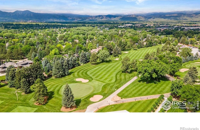 7205 Rustic Trl, Boulder, CO 80301 - aerial view of mountains and a local golf course
