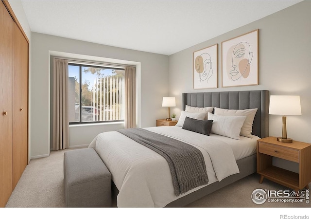 316 Wright St Unit 203, Lakewood, CO 80228 - bedroom featuring light colored carpet and baseboards