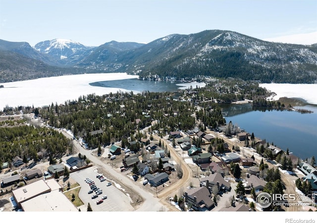 320 Elk Ln, Grand Lake, CO 80447 - aerial view of a water and mountain view