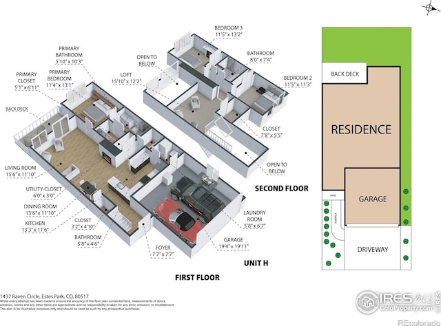1437 Raven Cir Unit H, Estes Park, CO 80517 - view of property floor plan