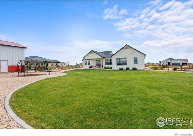 5031 Prairie Lark Ln, Severance, CO 80615 - view of front of property with a front lawn and a gazebo