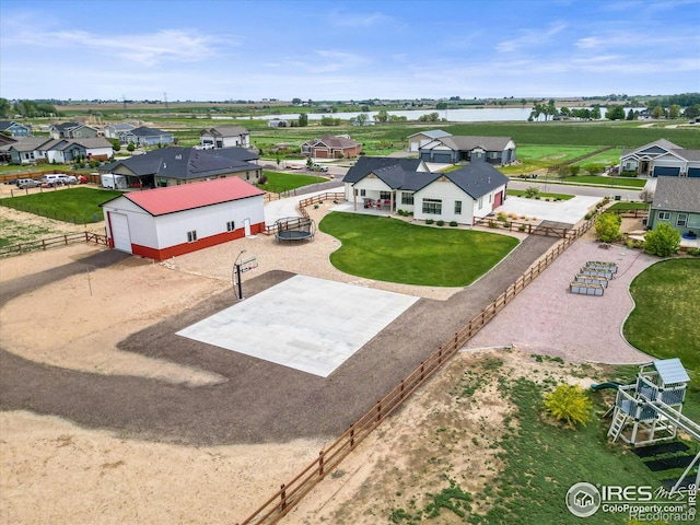 5031 Prairie Lark Ln, Severance, CO 80615 - aerial view of residential area with a large body of water