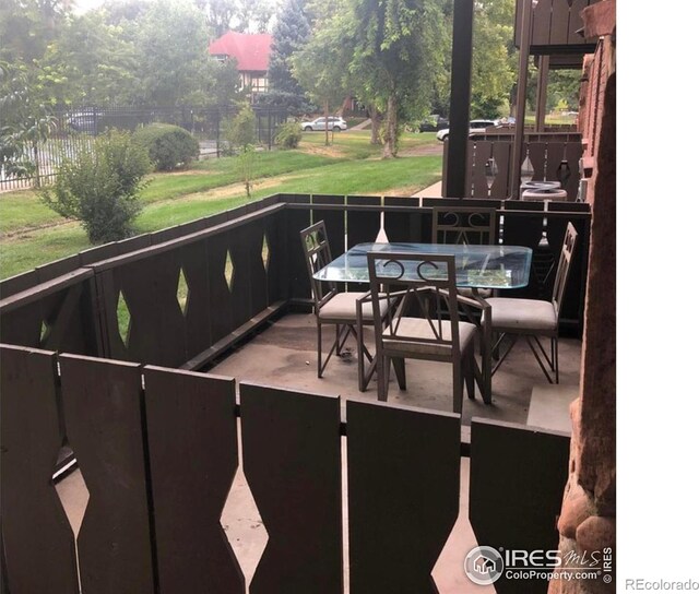 3250 Oneal Cir Unit 14, Boulder, CO 80301 - view of patio / terrace featuring a balcony
