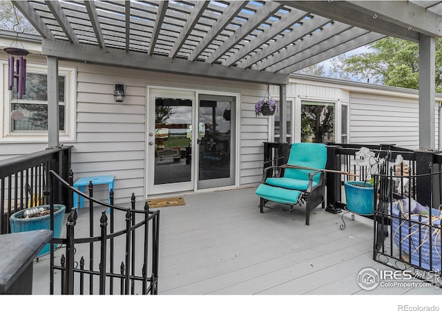 10635 County Road 24, Fort Lupton, CO 80621 - deck featuring a pergola