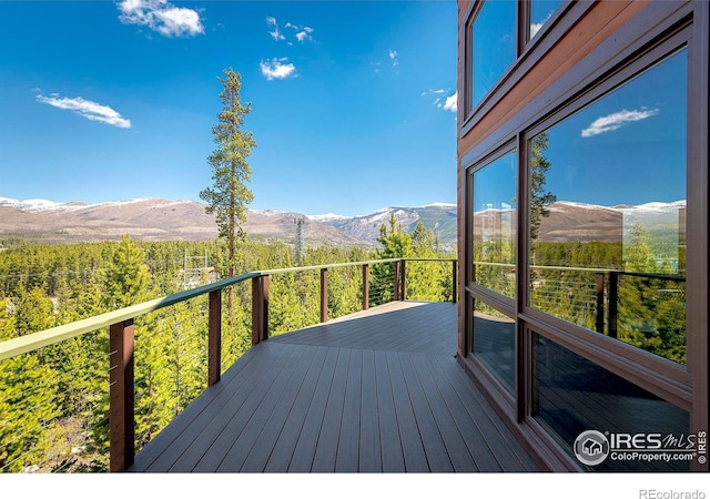 47 County Road 471, Grand Lake, CO 80447 - deck with a mountain view