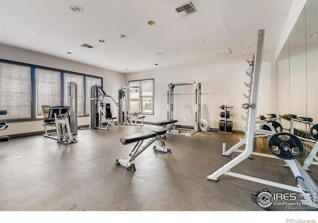 1837 Spaulding Cir, Superior, CO 80027 - workout area featuring recessed lighting