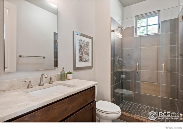 5112 Daylight Ct, Fort Collins, CO 80528 - full bath with toilet, vanity, and a shower stall