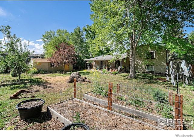 4117 Shannon Dr, Laporte, CO 80535 - view of yard featuring a vegetable garden