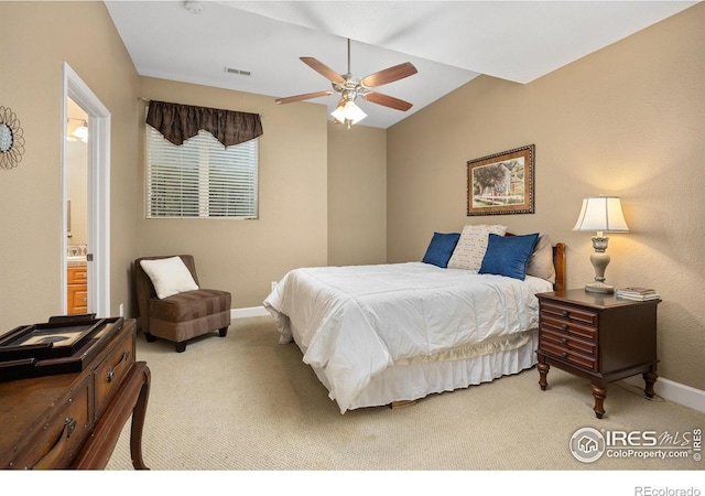 13 Blue Heron Dr, Thornton, CO 80241 - carpeted bedroom featuring baseboards, connected bathroom, and a ceiling fan
