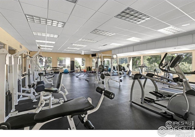 790 W Moorhead Cir # A, Boulder, CO 80305 - exercise room with a drop ceiling