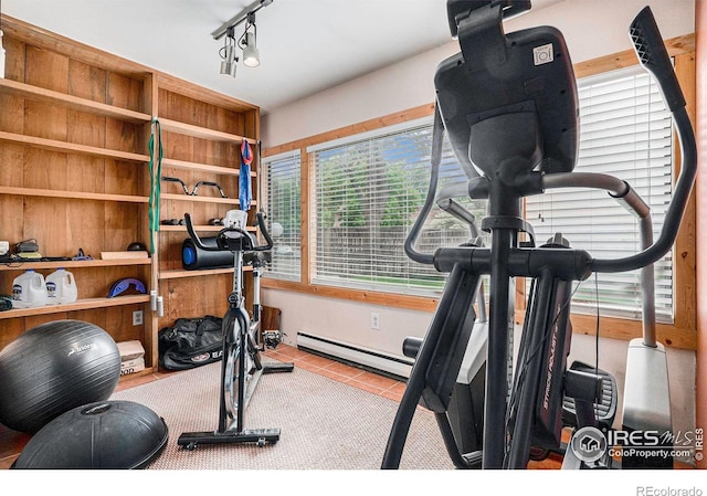 2525 S Dayton Way Unit 2301, Denver, CO 80231 - exercise area with tile patterned floors