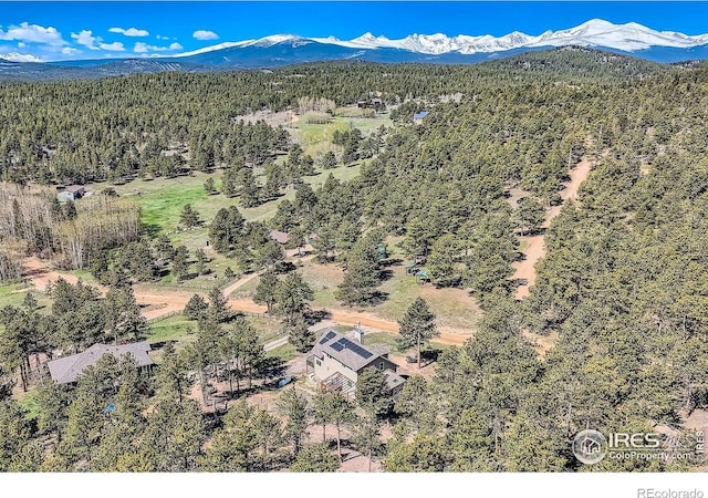 613 Ranch Rd, Ward, CO 80481 - aerial view of a forest and a mountain backdrop