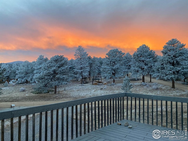 613 Ranch Rd, Ward, CO 80481 - view of wooden deck