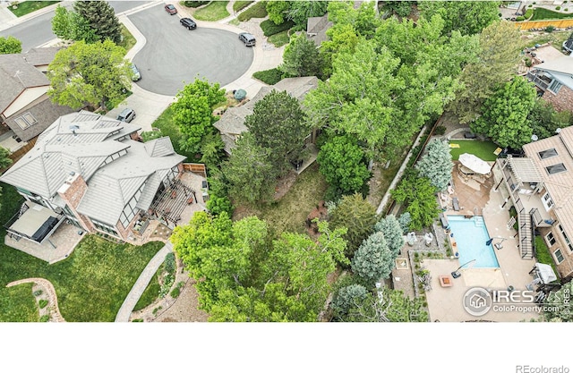 3441 W Dartmouth Ave, Denver, CO 80236 - aerial view of residential area with a pool area