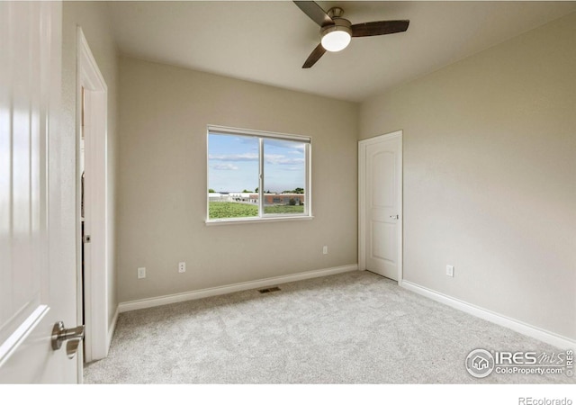 2315 Haymeadow Way, Fort Collins, CO 80525 - unfurnished bedroom featuring carpet, baseboards, and ceiling fan