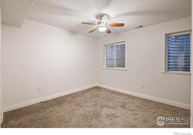 2315 Haymeadow Way, Fort Collins, CO 80525 - empty room with ceiling fan, carpet flooring, and baseboards