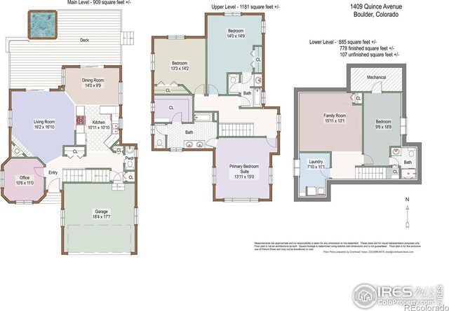 1409 Quince Ave, Boulder, CO 80304 - floor plan / room layout