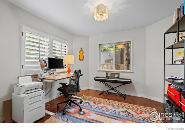 1409 Quince Ave, Boulder, CO 80304 - office featuring wood finished floors and baseboards